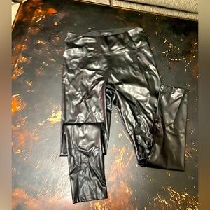 Faux leather pants